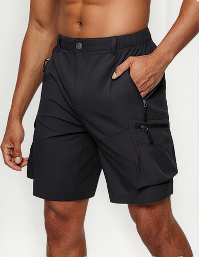 Gabardina Bermuda Alta Calidad.tipo Cargo.bolsos Laterales