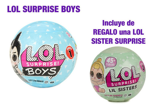 Imagen 1 de 1 de L.o.l. Surprise Boys Con Lil Sister De Regalo