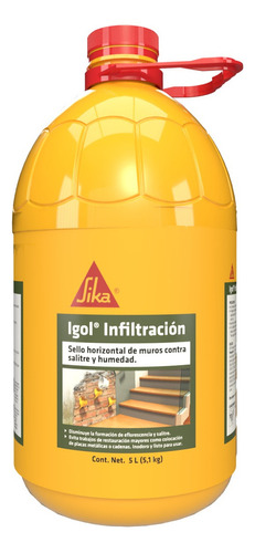 Sika Igol Infiltración Impermeabilizante Muros Humedad 5l Color Transparente