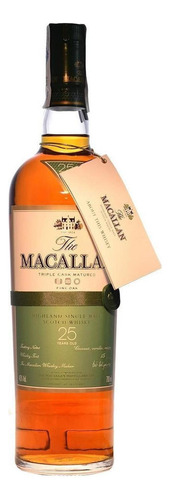Paquete De 3 Whisky The Macallan Single Malt 25 Años 700 Ml