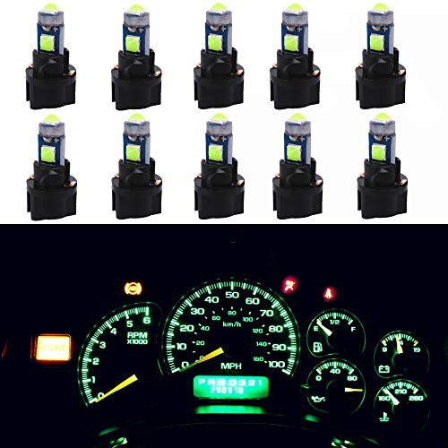 Wljh Super Bright Green Canbus T5 Dash Light Bulbs Panel De