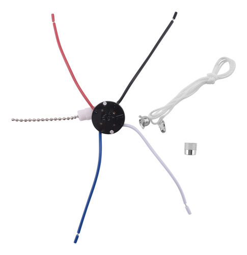 Kit De Ventilador De Techo V0 De 3 Velocidades Y 4 Cables, V