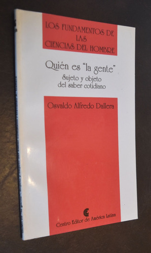 Osvaldo Dallera - Quién Es La Gente - Ceal 1994