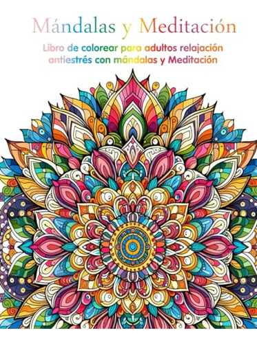 Libro De Colorear Para Adultos Relajación Antiestrés Con Mán