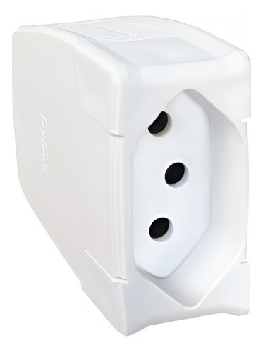 Plug Femea 2p+t Pb Axial 10a 250v Branco 615836 Pial