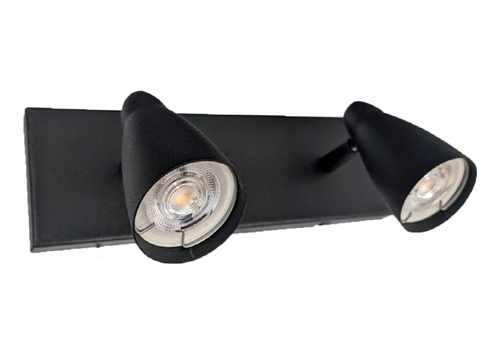 Aplique Techo Pared Barral Spot 2 Luces Dicroica Led 