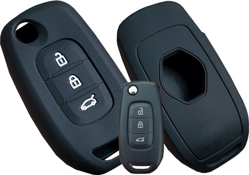 Funda Llave Silicon 3 Botones Espada For Renault Kwid 2023