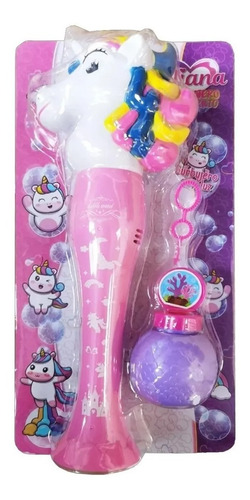 Burbujero Con Luz Juliana. Cachavacha Color Unicornio