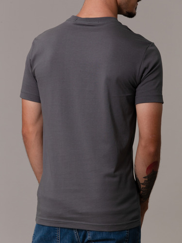 Polera Metallic Box Gris Calvin Klein