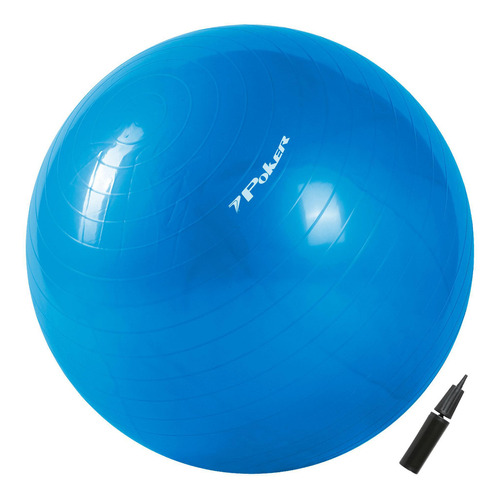 Bola De Pilates Poker Suiça Gym Ball Com Bomba De Ar - 65cm