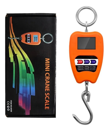 Balanza Digital Peso Máximo 200kg Naranja