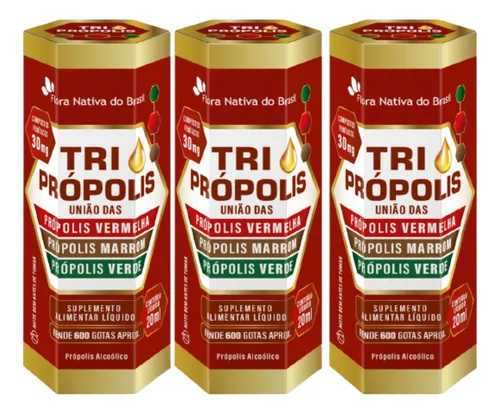 comprar 3 Extrato De Própolis Verde, Vermelha E Marrom 20ml comprar 3 Extrato De Própolis Verde, Vermelha E Marrom 20ml
