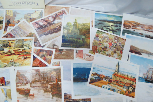 Valparaíso En La Pintura 32 Postales Grandes