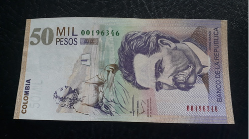 Colombia 50000 Pesos 28 Agosto 2011 Estado 9.5