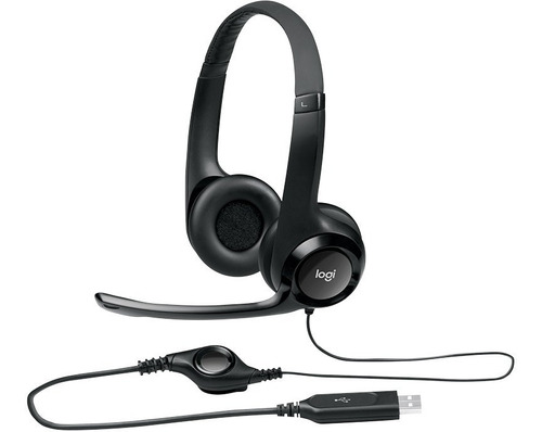 Imagen 1 de 6 de Auricular Con Micrófono Headset Usb Logitech H390