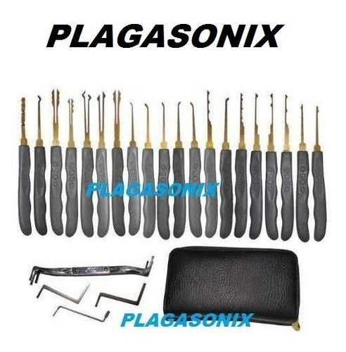Imagen 5 de 10 de Juego De Ganzúas Profesional Goso Original 24pcs Titanio