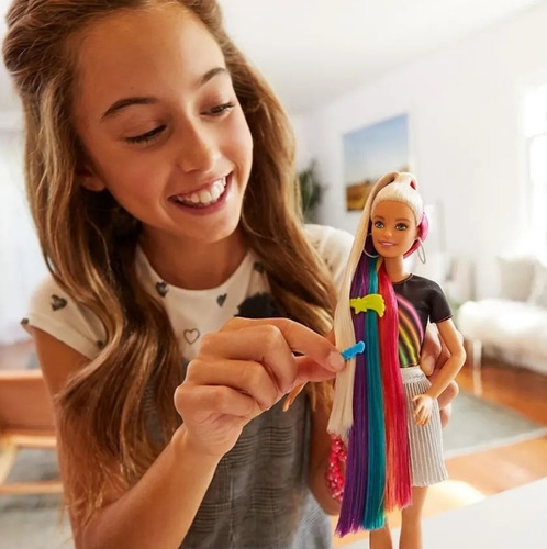 Barbie Moda Peinados De Arcoiris
