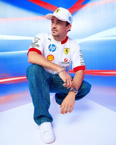 Gorra Charles Leclerc Blanca Miami Gp 2025 Blanco Adulto Lisa