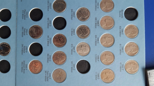 Set 2 Albums Monedas 5 Cent Jefferson + Monedas Leer (Usado)