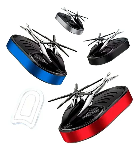 Helicóptero Aromatizador Solar Veicular Cheirinho Para Carro Cor Sortido