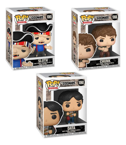 Kit 3 Funko Pop Sloth 1065 Chunk 1066 Data 1068 The Goonies