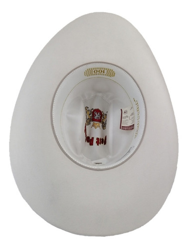 Sombrero Texana De 100 X Marca West Point Blanco Pelo Castor