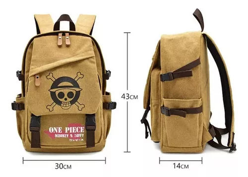 Mochila One Piece anime manga adolescentes escolar do estudante