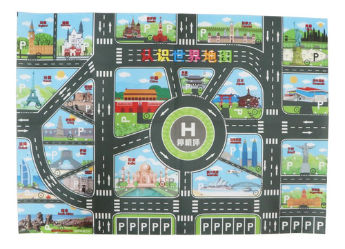 Tapete De Juego Para Niños Con Figuras De Tren - Tapete De