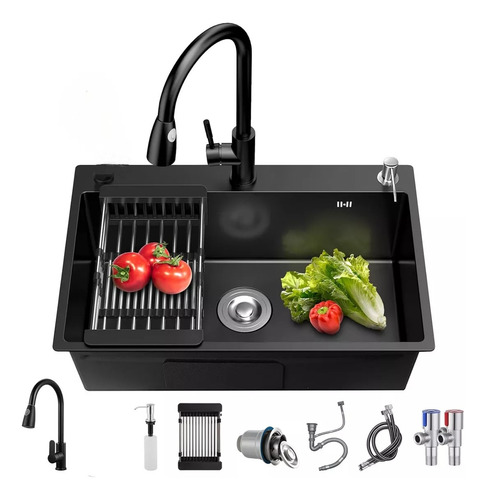 Lavaplatos De Cocina Empotrable 50x45cm Con Accesorios