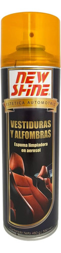 Espuma Limpiadora De Vestiduras Y Alfombras New Shine 550ml