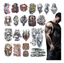 Comprar Tatuaje Tatto Falso Temporal Hombre Mujer Brazo Pierna 20pcs