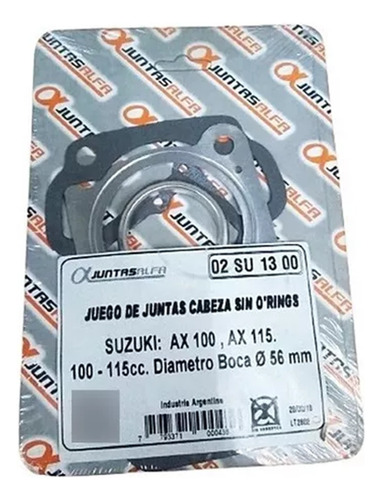 Juntas Cabezal Cilindro Suzuki Ax 100 Ax 115