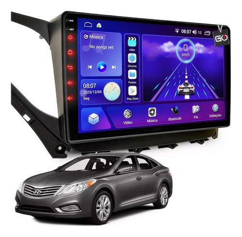 Central Multimidia Android 9pol Hyundai Azera 2015 2016 2017