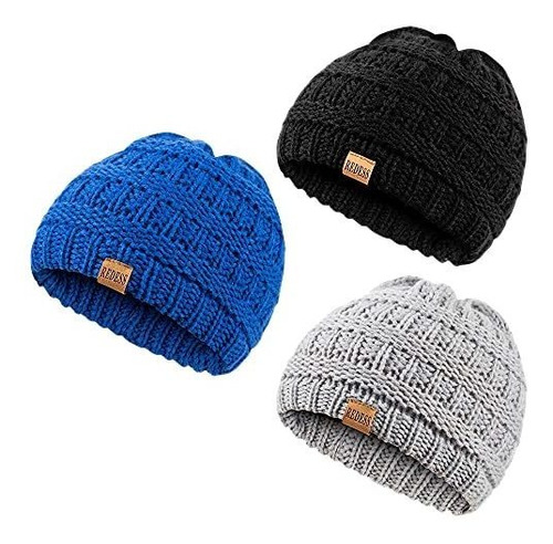 Gorros Invierno Bebé, Niños, Tejido Cálido, Niñas, Niños