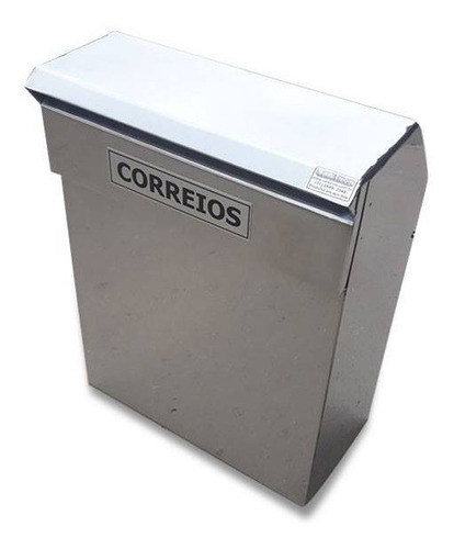 Caixa De Correio Inox Modelo L Para Vidro Blindex