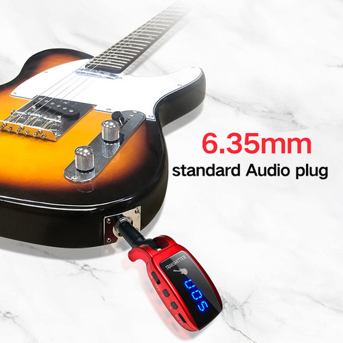 Sistema Inalámbrico De Transmisor Recargable Para Guitarra