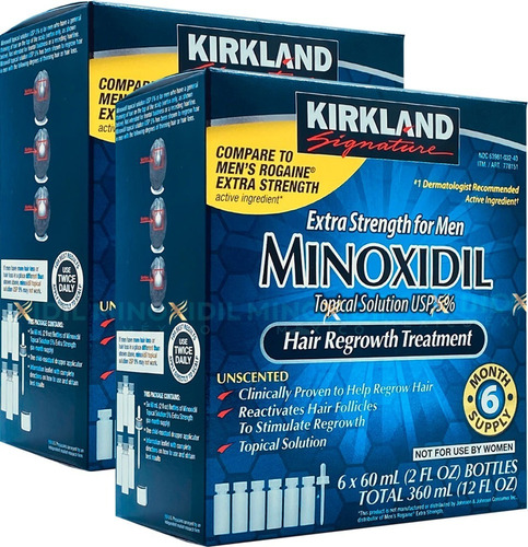 Imagen 1 de 3 de Minoxidil 5% Solución Tópica 12 Meses Tratamiento