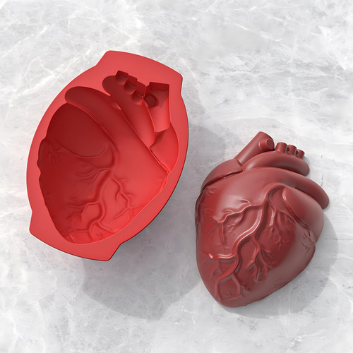 Molde De Silicone De Coração Realista 3d De Halloween