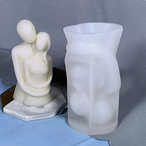 Molde De Silicona Para Velas Y Jabones , Pareja 3d