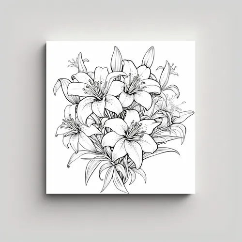 comprar Arte Movimiento Camelia Composición Equilibrada 50x50cm