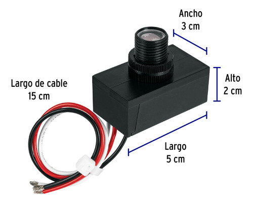 Interruptor Fotoelectrico Cuerpo Abs 127 V Volteck 49199