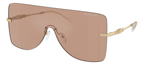 Gafas De Sol Michael Kors Sol London Xl, Color Marrón Con Marco De Metal Estandar - Mk1148