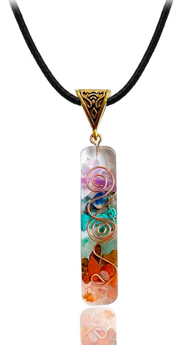 Collar Orgonita Prana 7 Chakras + Estuche Dayoshop