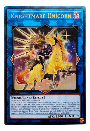 Knightmare Unicorn (alternate Art) (pur) Ultimate Yugioh!