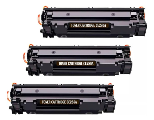 3 Toner Genéricos Ce285a Para Impresora Laserjet Pro P1102w