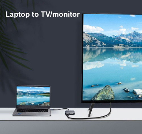 Imagen 5 de 6 de Mini Dp Thunderbolt 4k Hdmi Vga Adaptador Macbook 4k!