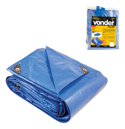 Lona Reforçada De Polietileno Azul 14 M X 10 M, Vonder Plus