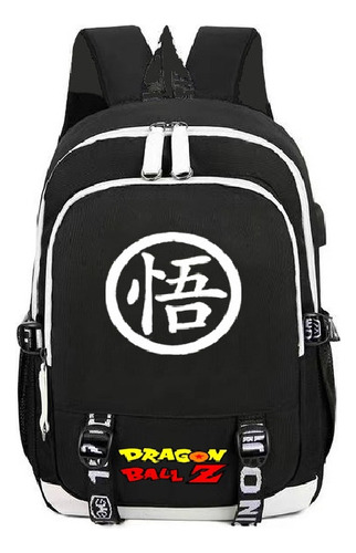 Nueva Mochila Oxford De Tela Usb Dragon Ball Wukong Z