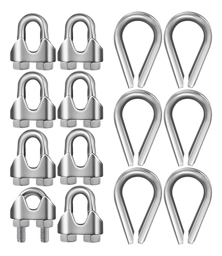 Pinzas Para Cables De Acero Inoxidable, 14 Unidades