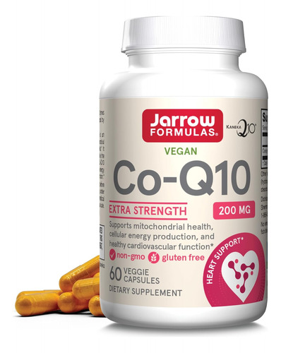 Co Q10 200 Mg Antioxidante Salud Mitocondrial Jarrow 60 Cap